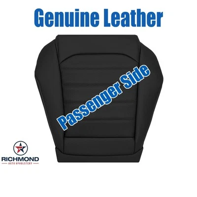 Cubierta de asiento de cuero genuino negra para parte inferior de pasajero Volkswagen Golf SEL 15-21 Foto 1 de 4