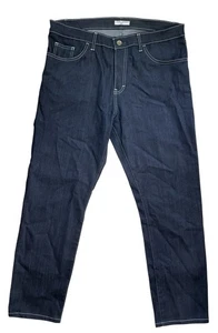 Pantalones de mezclilla elásticos azules Delta para hombre 36 x 29 Tom James EE. UU. - Imagen 1 de 19