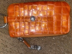 Brighton | Bags | Brighton Twister Id orange silver accents - Picture 1 of 4
