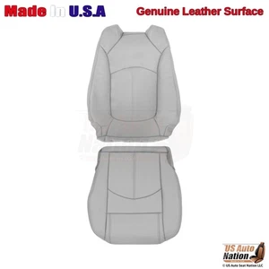 2013 -2017 Chevy Traverse LT Driver Bottom & Top Genuine Leather Seat Cover Gray - Picture 1 of 6