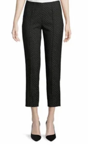 $525 Piazza Sempione Honia Dots Straight Leg Ankle Crop Pant Blue SZ 44 28x27 - Picture 1 of 17
