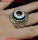 china silver Cloisonne Inlay agate dynasty jewelry ring Adjustable size