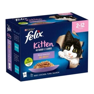 Felix As Good As It Looks Mixed Selection In Jelly Kitten Wet Cat Food 48 x 85g - Picture 1 of 2