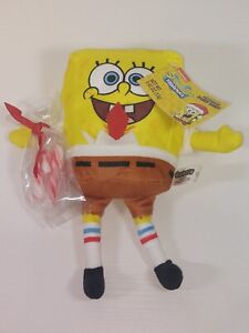 Spongebob Squarepants Plush Toy Stuffed Animal W/Peppermint Cany Canes Brand New