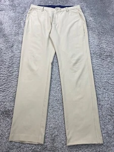 Footjoy Pants Mens 36x32 Beige Straight Leg Stretch Performance Golf Chino - Picture 1 of 10