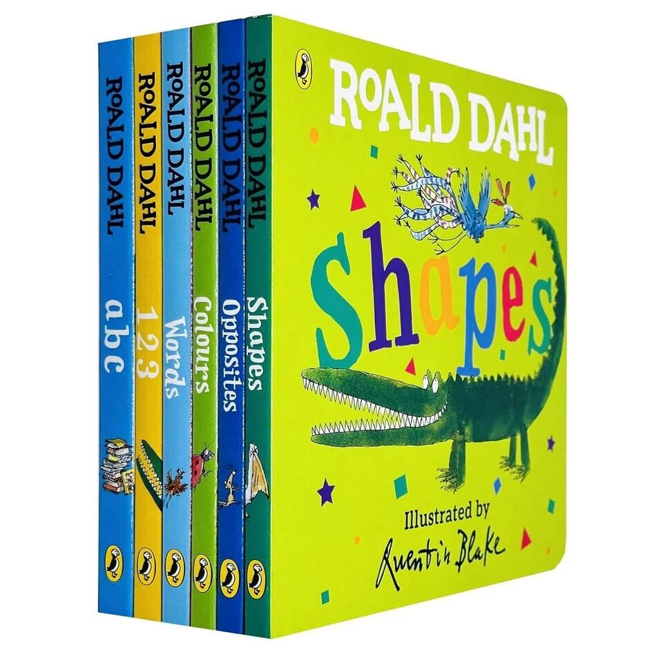 Roald Dahl Early Learning Pre-School Children Collection 6 Books Set Shapes,Word - Image 1 of 1