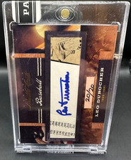 LEO DUROCHER 2011 PANINI LIMITED CUTS CUT SIGNATURE AUTO AUTOGRAPH 20/20 SIGNED