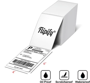 4x6 Thermal Labels Blank Shipping Direct Fanfold for Rollo Zebra Printer 1000 US - Picture 1 of 8