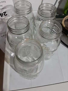 Lot Of 5 Vintage MASON CANNING JAR  2 BICENTENNIAL 1776~1976 Liberty Bell Qt🔥🔥 - Picture 1 of 5