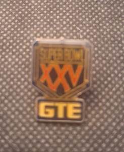 Super Bowl XXV GTE Pinback   e9664UXX - Picture 1 of 2
