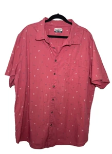 Magellan Shirt Mens 2XL Red All Over Print Fish Coastal Outdoor Cabin Fishing - Picture 1 of 3