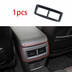 Para Cadillac CT4 2020-21 fibra de carbono acero salida de aire trasero marco de ventilación moldura 1 pieza - Imagen 1 de 5