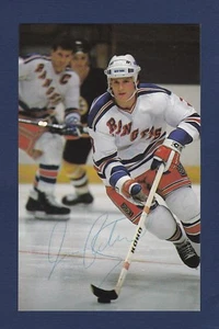 James Patrick signed New York Rangers team issued hockey postcard - Picture 1 of 1