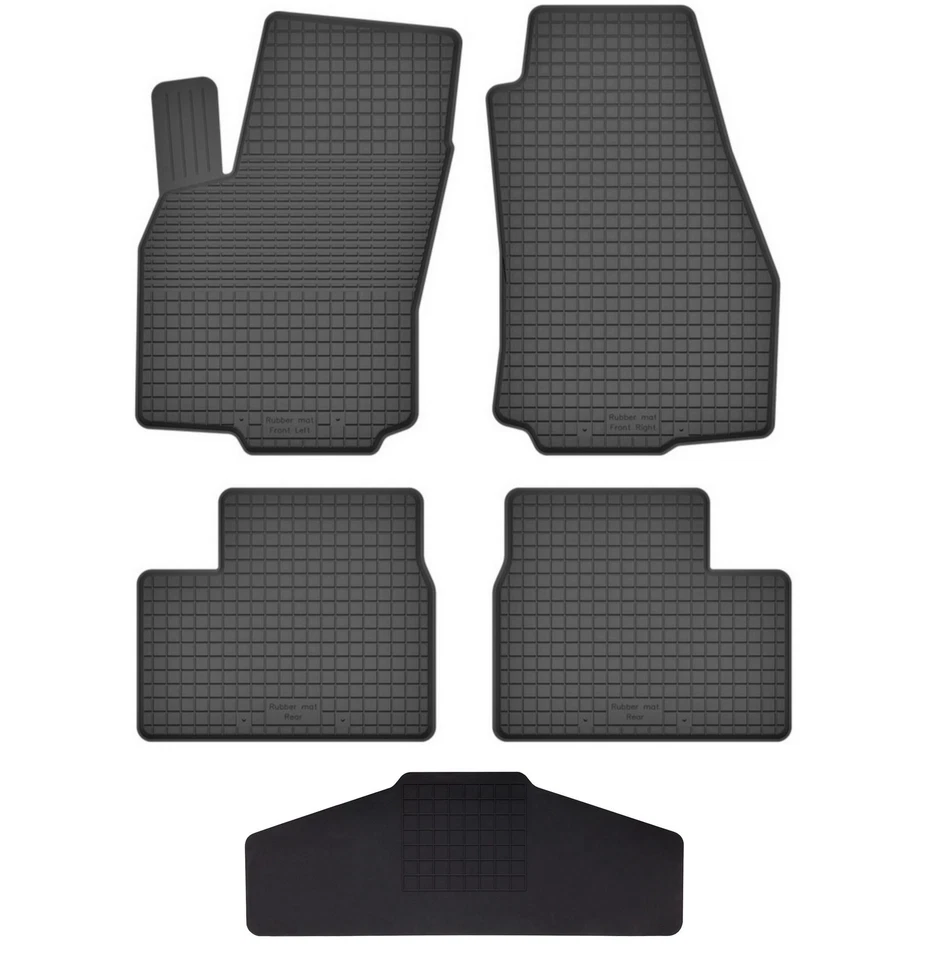 Universal Rubber Floor Mats + Tunnel: Vauxhall Astra G Convertible, Coupe, Bertone 1998-2009 - Image 1 of 4