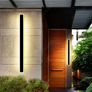 LED Wall Lights Sconce Waterproof Outdoor Lamp Exterior Light Long Strip Modern - Picture 1 of 18