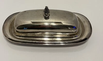 Plato de mantequilla vintage WM ROGERS #987 plateado Foto 1 de 3