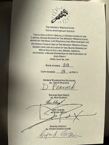 The Monkey Wrench Gang Tenth Anniversary Signature Card. Nummer 13 von 50. - Bild 1 von 1