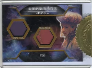 Stargate SG1 Seasons 9 Dual Costume Relic Case Topper Card C14 Kali - Picture 1 of 2