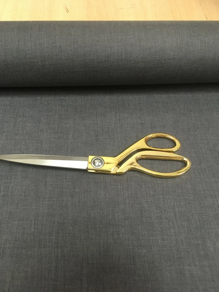 School Grey Polycotton Fabric 114 cm width  free p&p Poplin Fabric  - Image 1 of 1