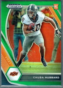 Prizm Draft Picks 2021 Chuba Hubbard verde Prizm #125 novato panteras de radiocontrol - Imagen 1 de 2