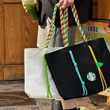 New 2023 China Starbucks  Zongzi Black Hand Bag Tote Bag