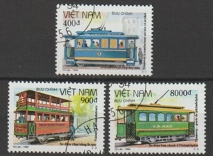1994 Vietnam Stamps Complete Trains Collection Scott # 2584-2586 Cto NH - Picture 1 of 1