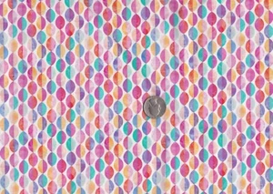 Remnant of Fabric Fat Eighth 9X21 for Crafts, Quilting Multicolor Beads - Picture 1 of 1