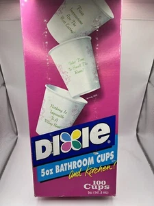 Dixie Badezimmer Cold Cups Discontinued Expressions 5oz Refill Wax 100ct Vintage RARE - Bild 1 von 14
