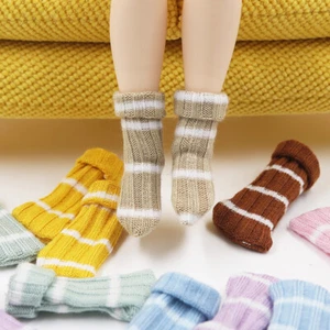 Horizontal bar middle tube socks pile socks for 12"Blythe Doll Factory Outfit - Picture 1 of 8