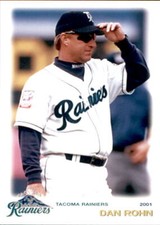 2001 Tacoma Rainiers Grandstand #22 Dan Rohn Alpena Michigan MI Baseball Card