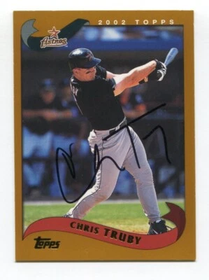2001 Topps Chris Truby Signed Card MLB Baseball Autographed AUTO #8 - Image 1 of 2