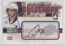 2009-10 ITG Heroes and Prospects Auto Carter Ashton #A-CA Auto