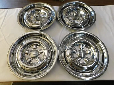 Juego de tapacubos cubiertas de rueda Comet Cyclone 1964 1965 OEM Ford Mercury Foto 1 de 4