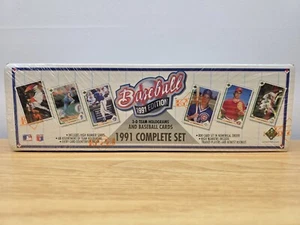 Sealed Set 1991 Upper Deck Baseball Complete 800 Card Factory Ken Griffey Rookie - Picture 1 of 11