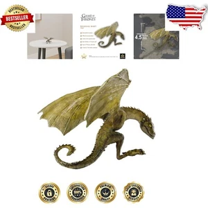 Escultura de dragón bebé Rhaegal multicolor - perfecta para exhibir y coleccionar - Imagen 1 de 7