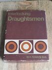 Vintage WH Smith Interlocking Draughts Checkers Draughtsmen Boxed