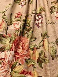GORGEOUS Vintage Bloomcraft Upholstery or Drapery fabric By the yard - 55" wide - Picture 1 of 5