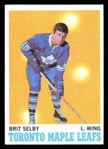 1970-71 TOPPS NHL HOCKEY #111 Brit Selby NM-MINT  TORONTO MAPLE LEAFS Card