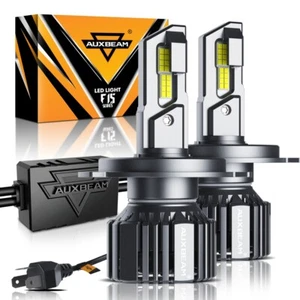 AUXBEAM H4 9003 LED Headlight Bulbs 70W 20000LM White Kit High Low Beam Canbus - Picture 1 of 12