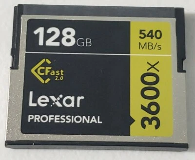 Lexar 128GB Professional 3600x CFast 2.0 - Image 1 of 2