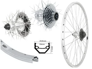 28" Hinterrad 19-622 Laufrad Disk 6-Loch Felgenbremse + 9 Fach Zahnkranz 27 Gang - Bild 1 von 1