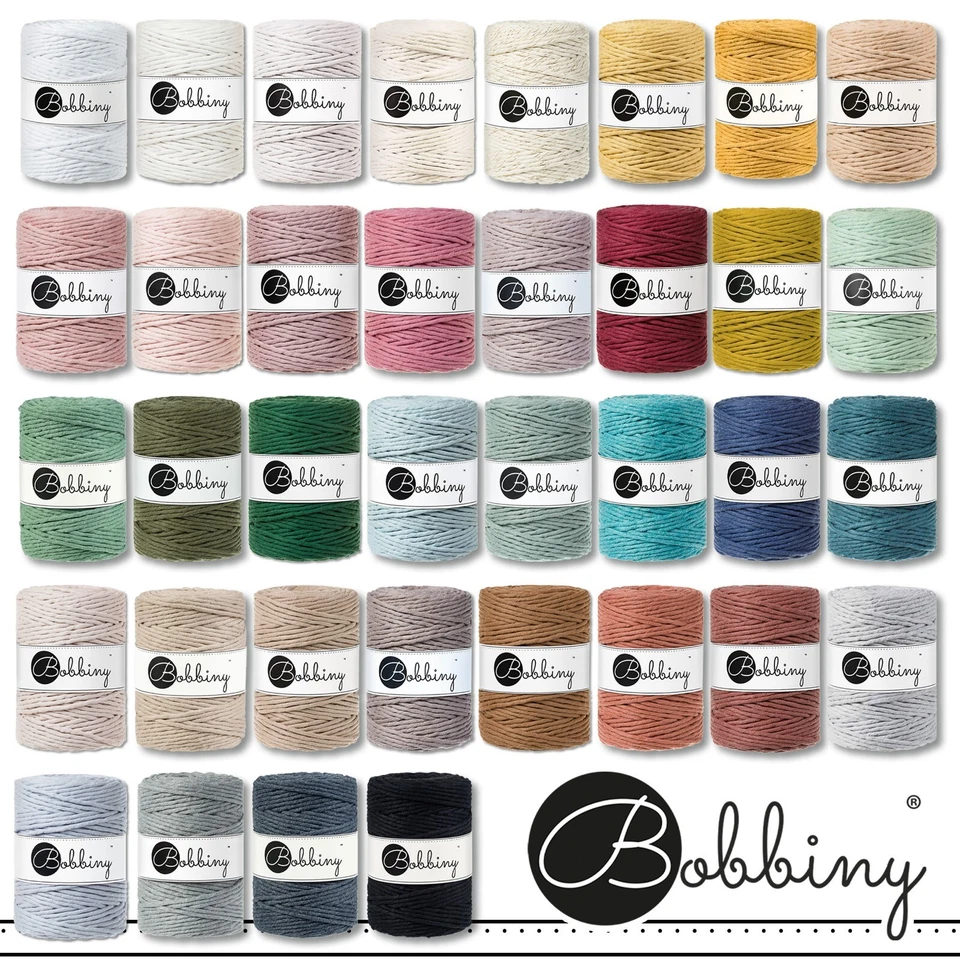 Bobbiny 100 m Cordón Macramé Ø 5 mm Manualidades Semáforo Floral Hobby 36 Colores - Imagen 1 de 1