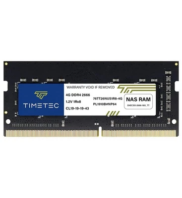 DDR4-2666 4GB for Synology D4NESO-2666-4G Non-ECC Unbuffered SODIMM Compatibl... - Image 1 of 4