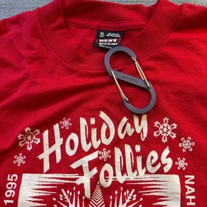 Vintage Fruit Of The Loom 1995 Holiday Follies T-Shirt Adult XL - Picture 1 of 5