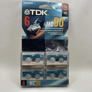 TDK 4 MICROCASSETTEN Rohling MC 90 Micro Audio Cassette Tapes NEU - Bild 1 von 3