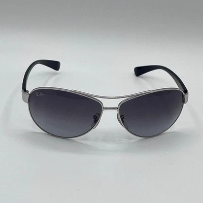 Ray-Ban RB3386 Pilotenbrille silberfarbenes Metallgestell graue Gläser 63-13-130 - Bild 1 von 4