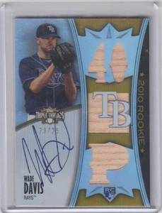 2010 Wade Davis Topps Triple Threads ROOKIE AUTO BAT /25 - #164 Rays Royals RC - Picture 1 of 1