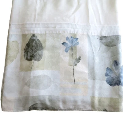 Falda de cama vintage Croscill Home Cal-King hoja de spa patrón floral 14" hoja caída Foto 1 de 4