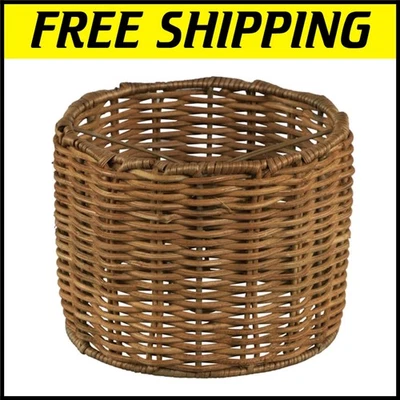 Stylish Clip-On Drum Shade in Natural Rattan - Perfect for Chandeliers & Sconces - Image 1 of 4