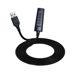 External 3.5mm to USB Sound Card for Studio, Conference Room Home Offices Use - Photo 1/7